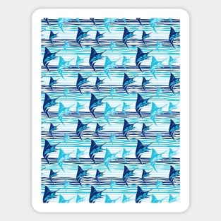 blue fish Sticker